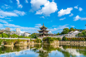 Fototapeta na wymiar Guiyang's Famous Ancient Architectural Landscape