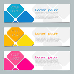 Banner design Template.Minimal Pattern. Abstract Poster. Colorful Geometric Background.  3d Fluid Banner.