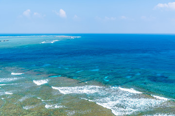 宮古島の海　Beautiful beach in Miyakojima Island, Okinawa.