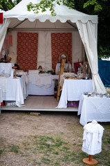 stall on antique market ,France