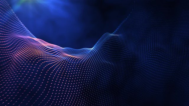Particle Background with Fog