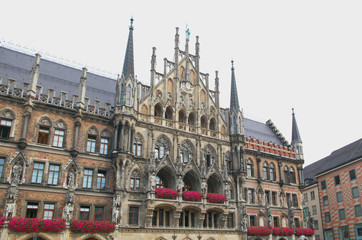 Fototapeta na wymiar Munich, Germany - New Town Hall ( German: Neues Rathaus )