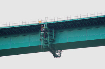 Detail of Europa Bridge also known as Bridge of Europe ( german: Europabrücke )