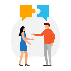 Dialogs of two businessman