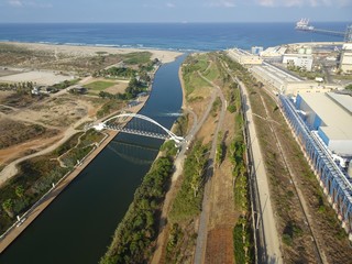 Electric plant water cooling exhaust