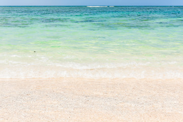 宮古島のビーチ　宮古島の海　Beautiful beach in Miyakojima Island, Okinawa.