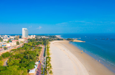 City waterfront view of Silver Beach in The Northwest Sea