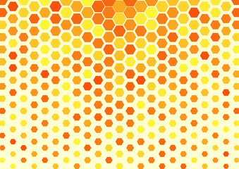 hexagonal abstract background like golden honeycomb