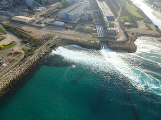 Aerial views of the Israel Electric Power Plant