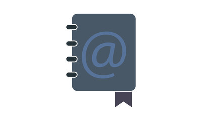 Address book icon for storing contacts