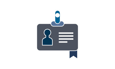 ID card icon for identification and verification