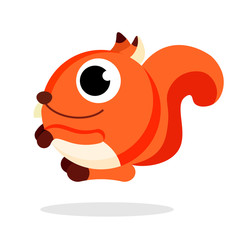 squirrel flat vector