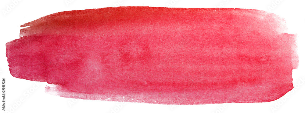 Poster red watercolor stain element rectangular with texture