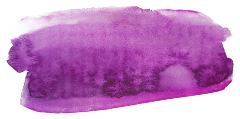 violet purple watercolor stain element rectangular with texture