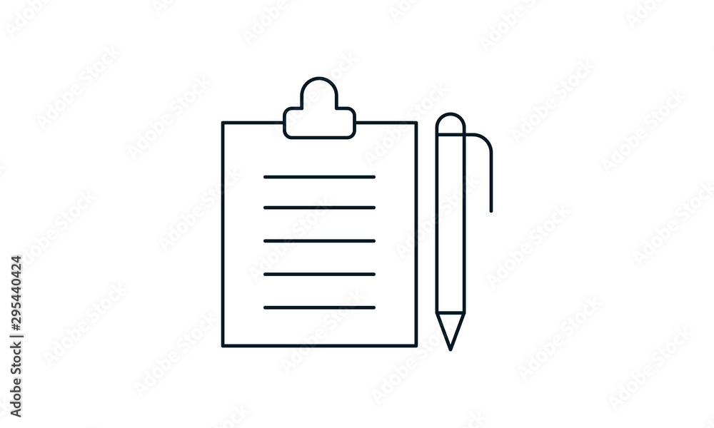 Poster contact form icon for collecting user data