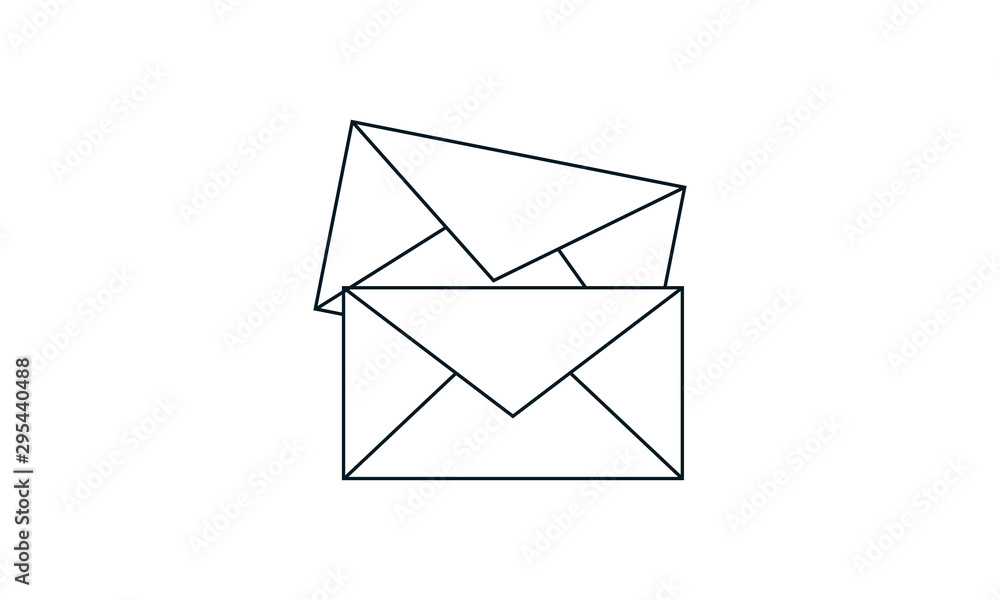 Poster email icon for sending and receiving messages