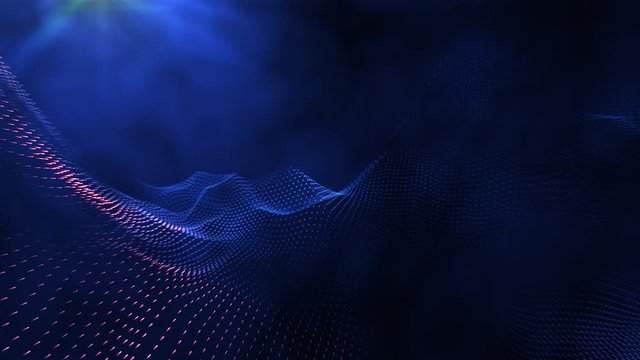 Particle Background with Fog