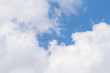 The nature of blue sky with cloud in the morning.