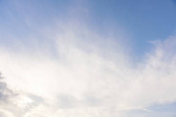 The nature of blue sky with cloud in the morning.