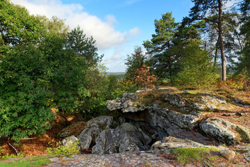 Beatrix grotto in the French Gatnais regional nature park