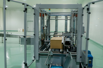 Fototapeta premium Close up crate forming machine