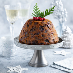 Traditional Christmas pudding