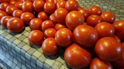 big market in macedonian town skopje