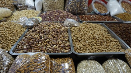 fresh nuts from market in skopje