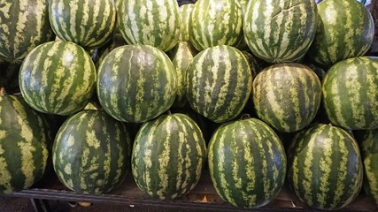 fresh melon from market in skopje