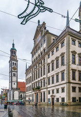 Perlachtower with Town Hall, Augsburg, Germany