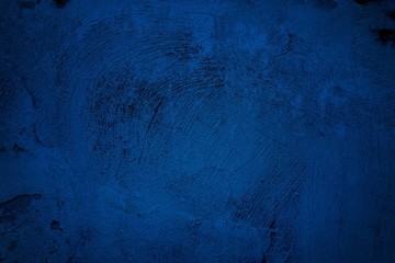 Blue Grunge Concrete Wall Texture Background.