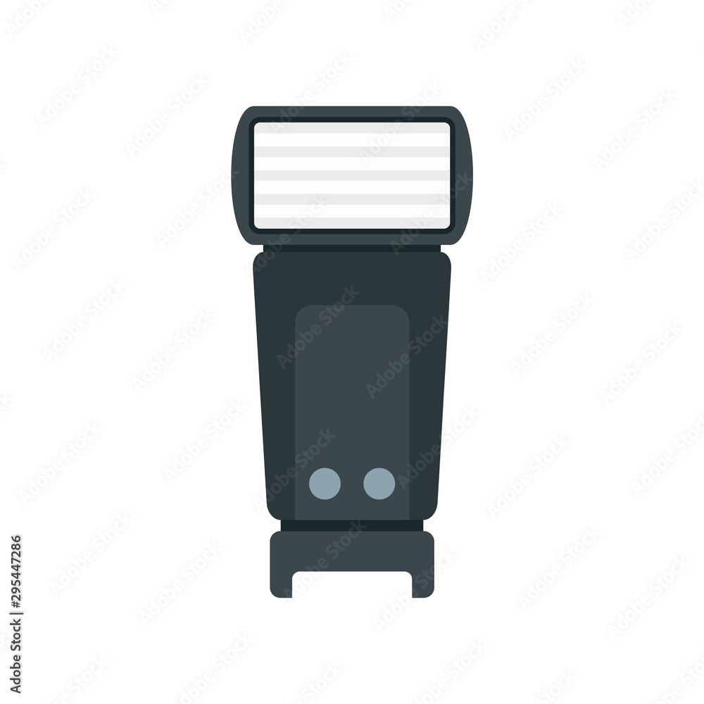 Poster camera flashlight icon. flat illustration of camera flashlight vector icon for web design