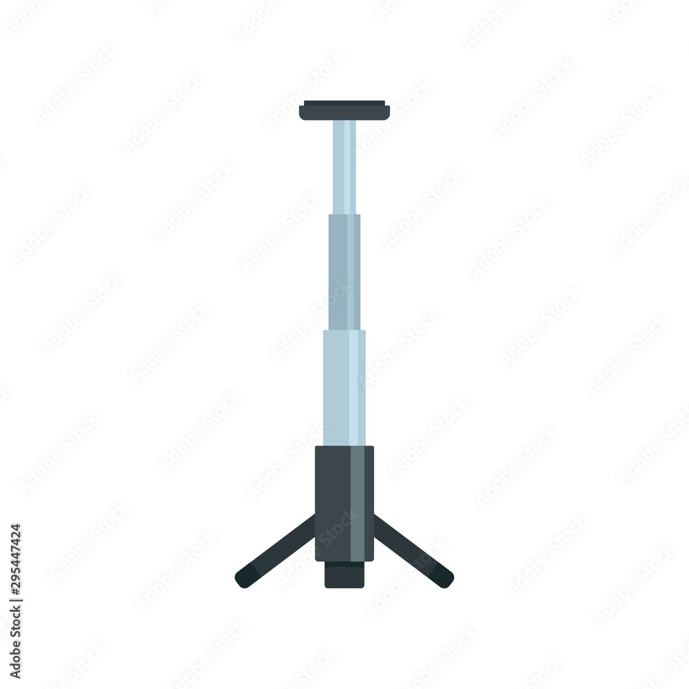 Poster camera smartphone tripod icon. flat illustration of camera smartphone tripod vector icon for web des
