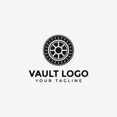 Vault Logo Design Template Illustration
