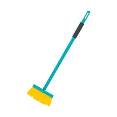 Cleaning mop icon. Flat illustration of cleaning mop vector icon for web design