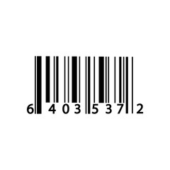 scanning bar code icon flat design