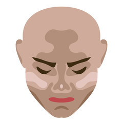 Image of a person's face with closed eyes