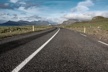 Iceland empty road