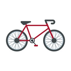 Delivery bike icon. Flat illustration of delivery bike vector icon for web design