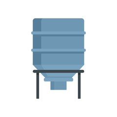 Bread flour tank icon. Flat illustration of bread flour tank vector icon for web design