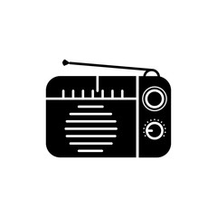 radio icon trendy flat design