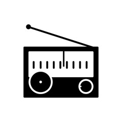 radio icon trendy flat design