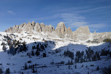Winter in den Dolomieten