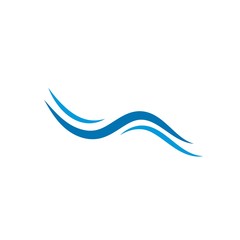 Water Wave Logo Template. vector Icon illustration design 