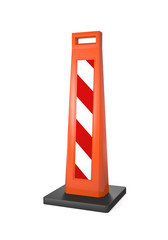 Fence post - under construction design (3d illustration).