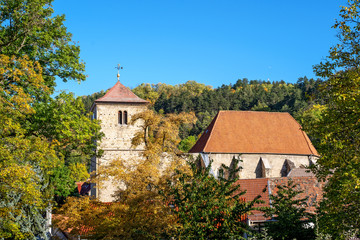 Fototapeta na wymiar Herbstliche Impression aus Jena-Ziegenhain