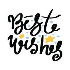 Christmas lettering. Hand written phrases. Christmas illustration