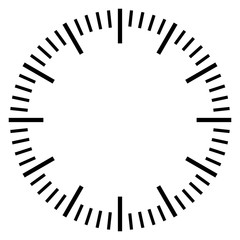 Stop watch dial face template