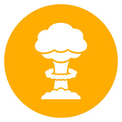 Thermonuclear bomb vector icon