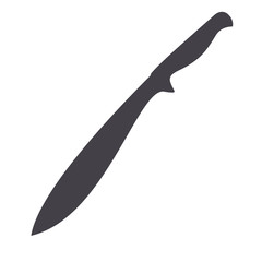 Machete, icon black. Flat design, template. Abstract concept. Vector illustration on white background.